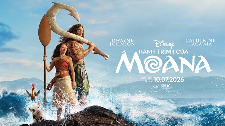 Poster phim Moana live-action: hành trình của moana